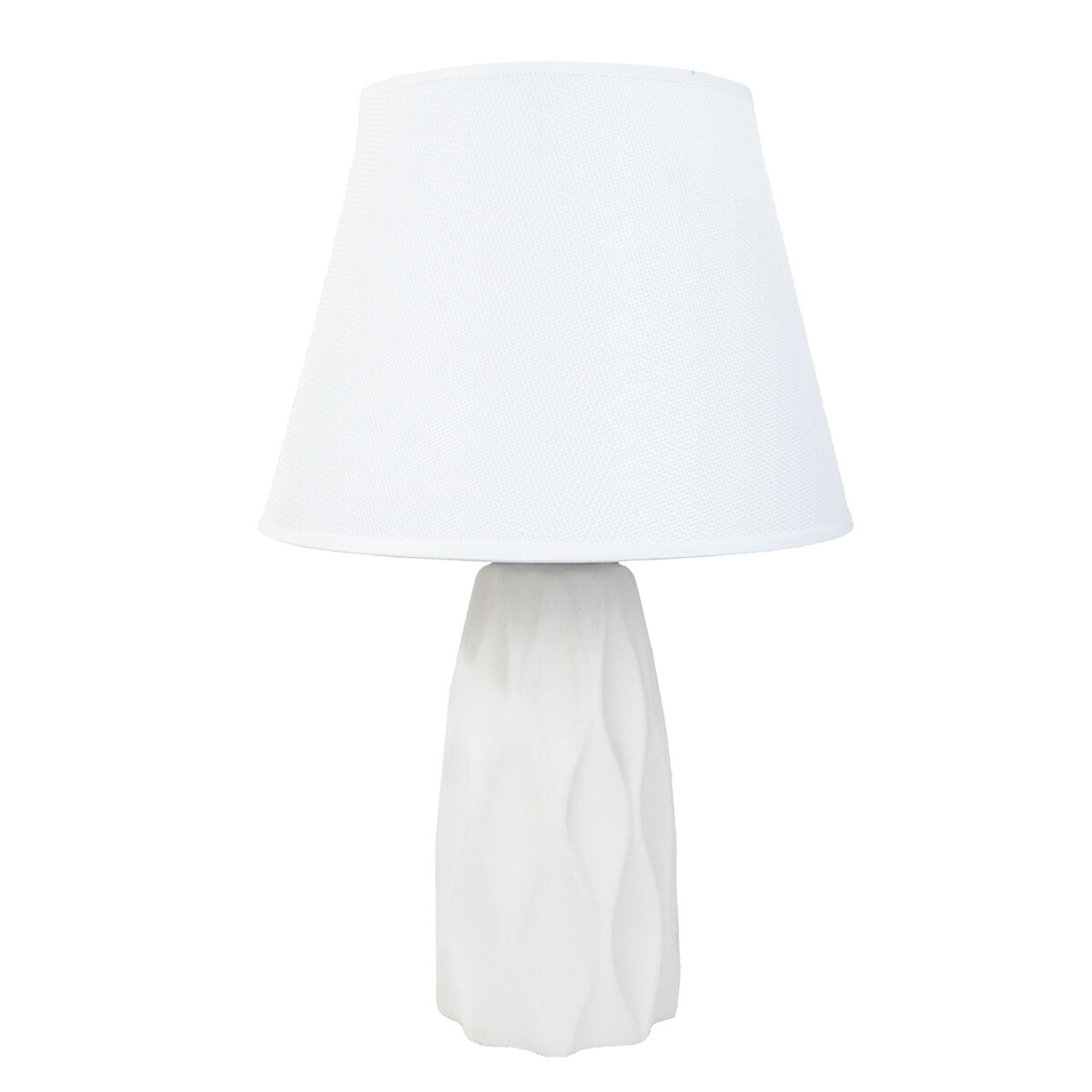 Lampara de mesa con base de ceramica 