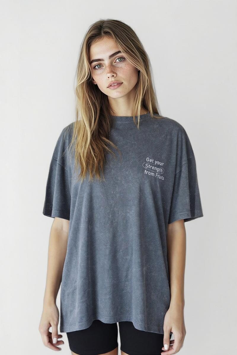Remera Selma Gris oscuro