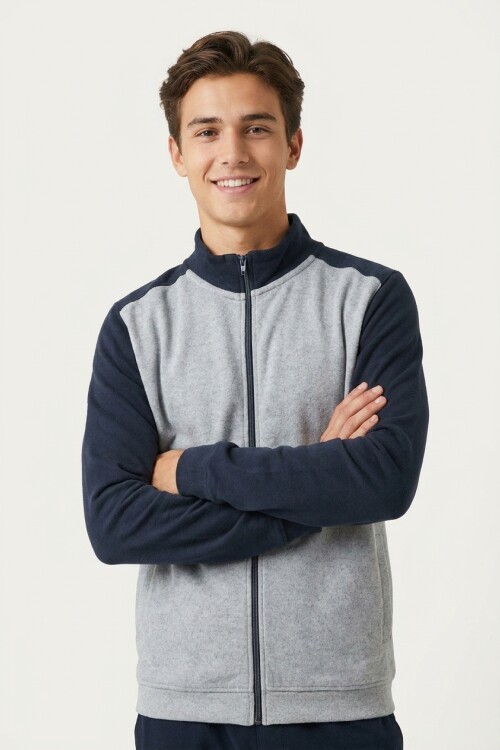 Campera combinada GRIS