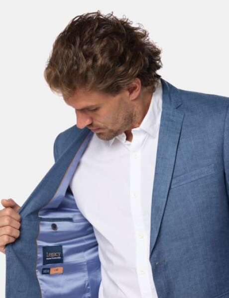 SACO DE LINO Azul