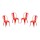Pack 4 Sillas Tolix Lumax Varios Colores Rojo