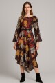 Vestido Garden Bordó