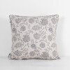 Funda Deco Diseño Flores Gris Y Beige