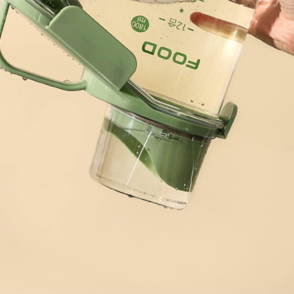 Frasco Recipiente 1800ml Contenedor Almacenamiento Alimentos Variante Color Verde