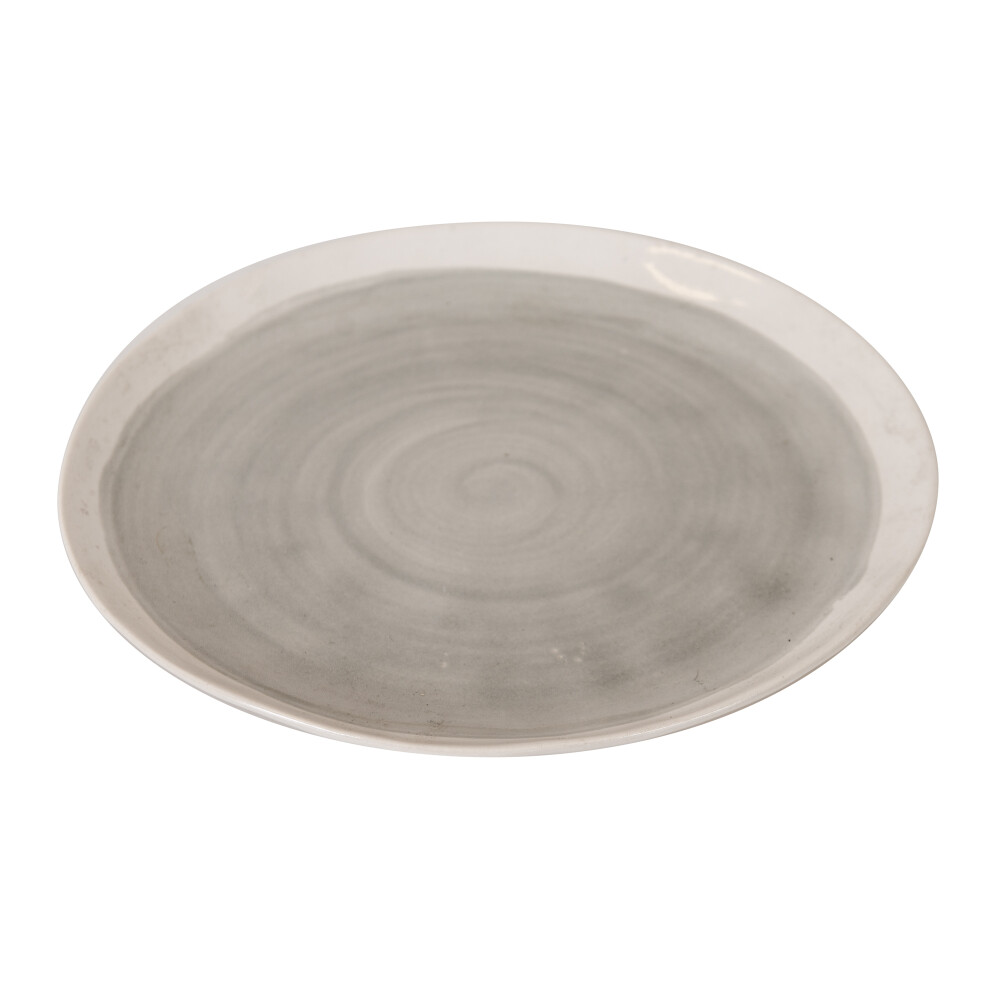 PLATO CERAMICA GRIS 27,CM TM