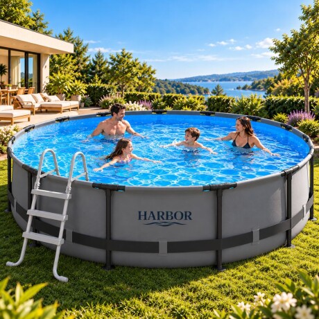 Piscina Estructural HARBOR Essential 9.150 L – Con Bomba, Cobertor y Escalera Piscina Estructural HARBOR Essential 9.150 L – Con Bomba, Cobertor y Escalera