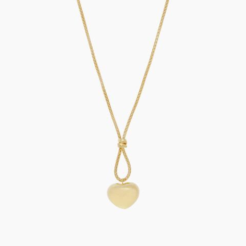 Cadena en oro 18K con colgante de corazón Cadena En Oro 18k Con Colgante De Corazón
