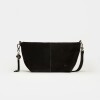 Bandolera The Flapper en cuero gamuza Negro