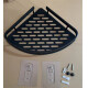 Set x2 Estante esquinero de metal NEGRO