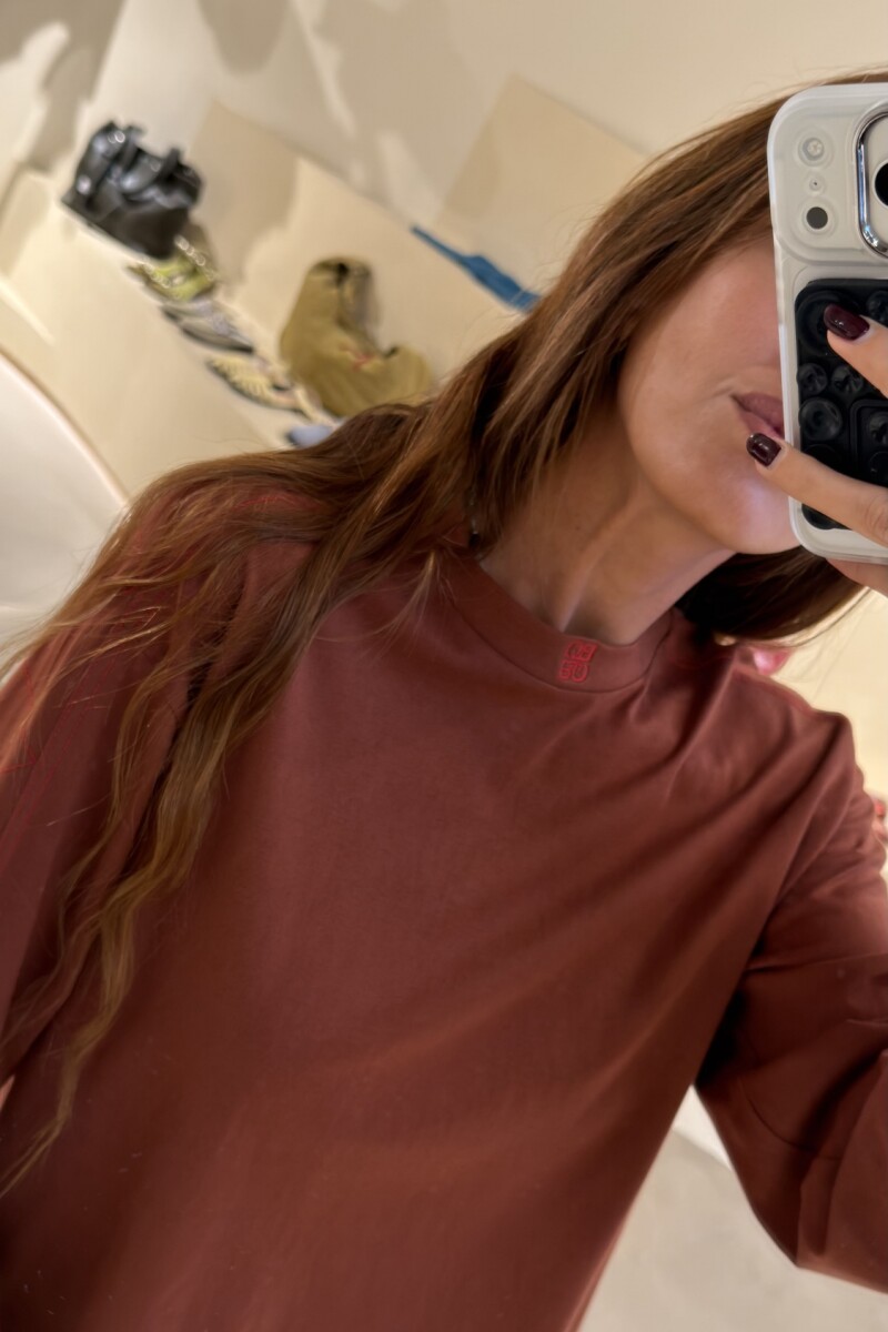 Remera NewPatch Marron