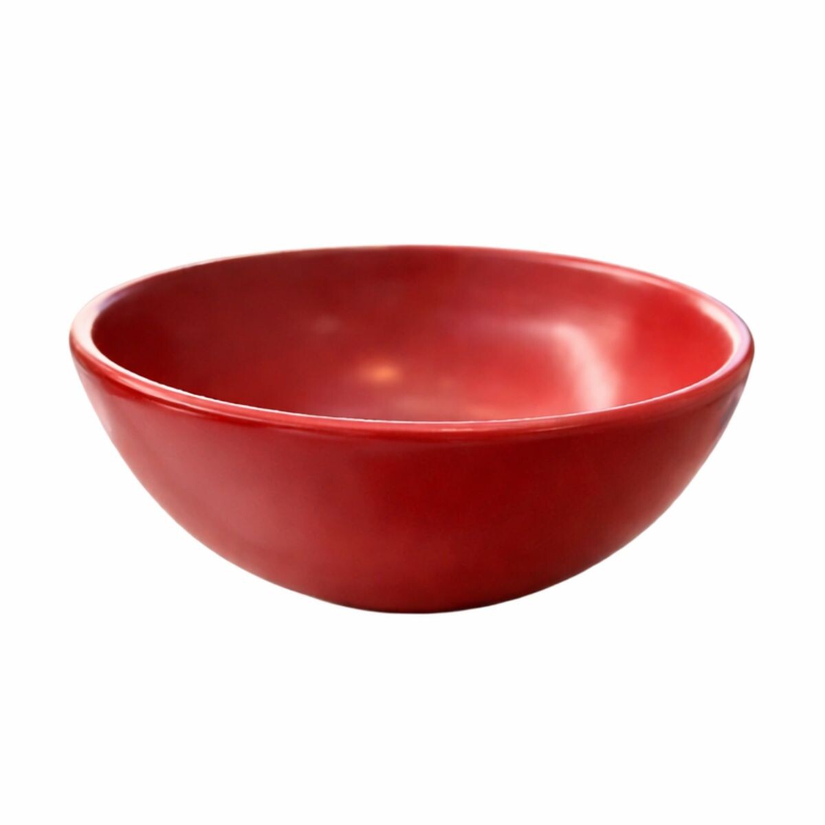 Bacha De Apoyo Redonda 33 Cm Rojo Mate Dmc 