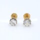 Caravanas antiguas en oro 18k y brillantes Caravanas antiguas en oro 18k y brillantes