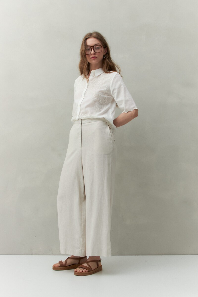 PANTALON ALESSIO Hueso