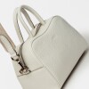 Cartera de mano The Club en cuero graneado Blanco