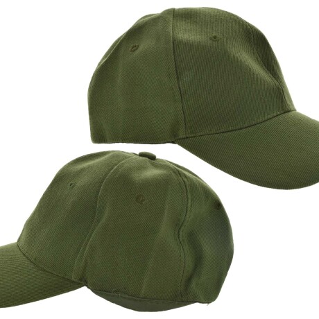 GORRO BASEBALL VERDE LISO 18868 Q240 GORRO BASEBALL VERDE LISO 18868 Q240