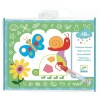 DJ090 Set De Dibujos Para Colorear Mágicos 4 Láminas +18m Djeco - Mariposa