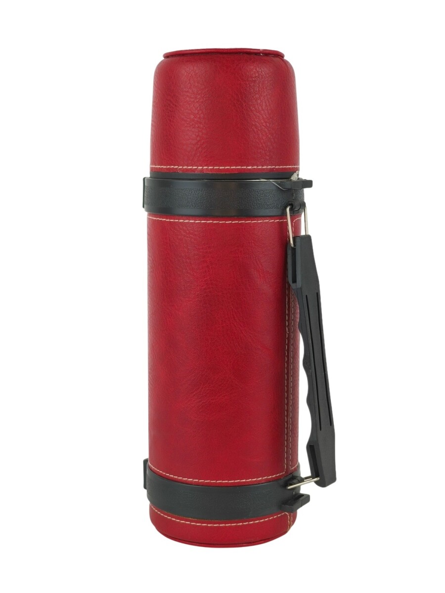 Termo de acero forrado 1 litro - Rojo 