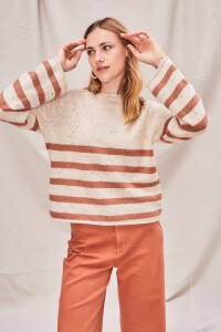 Sweater Bouttonne Ocre