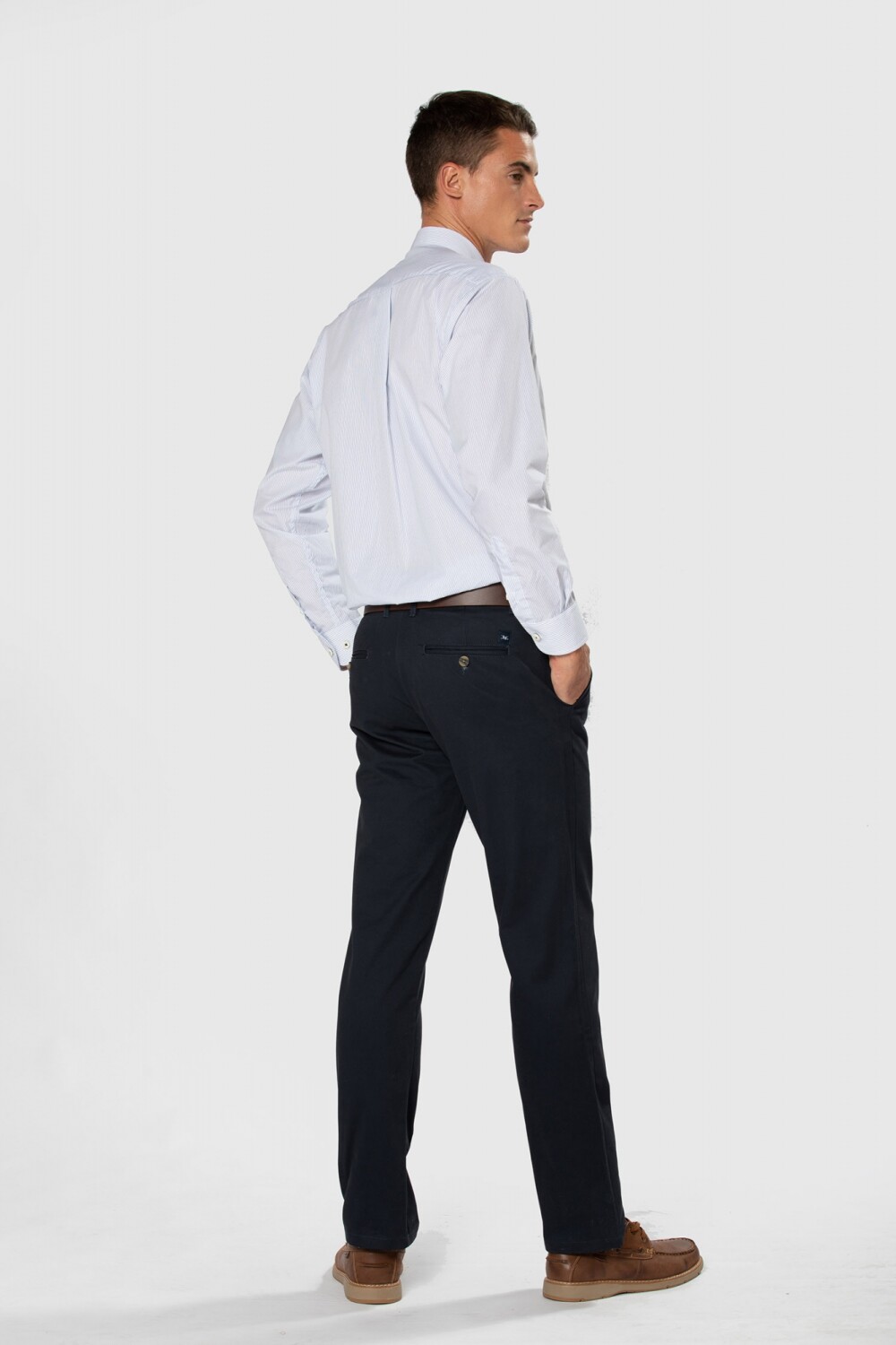 PANTALÓN CLÁSICO GABARDINA Azul