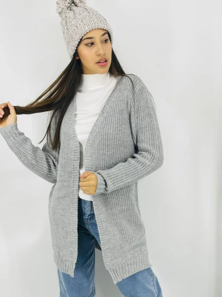 SACO SLOWLY 2110 LARGO ABIERTO GRIS