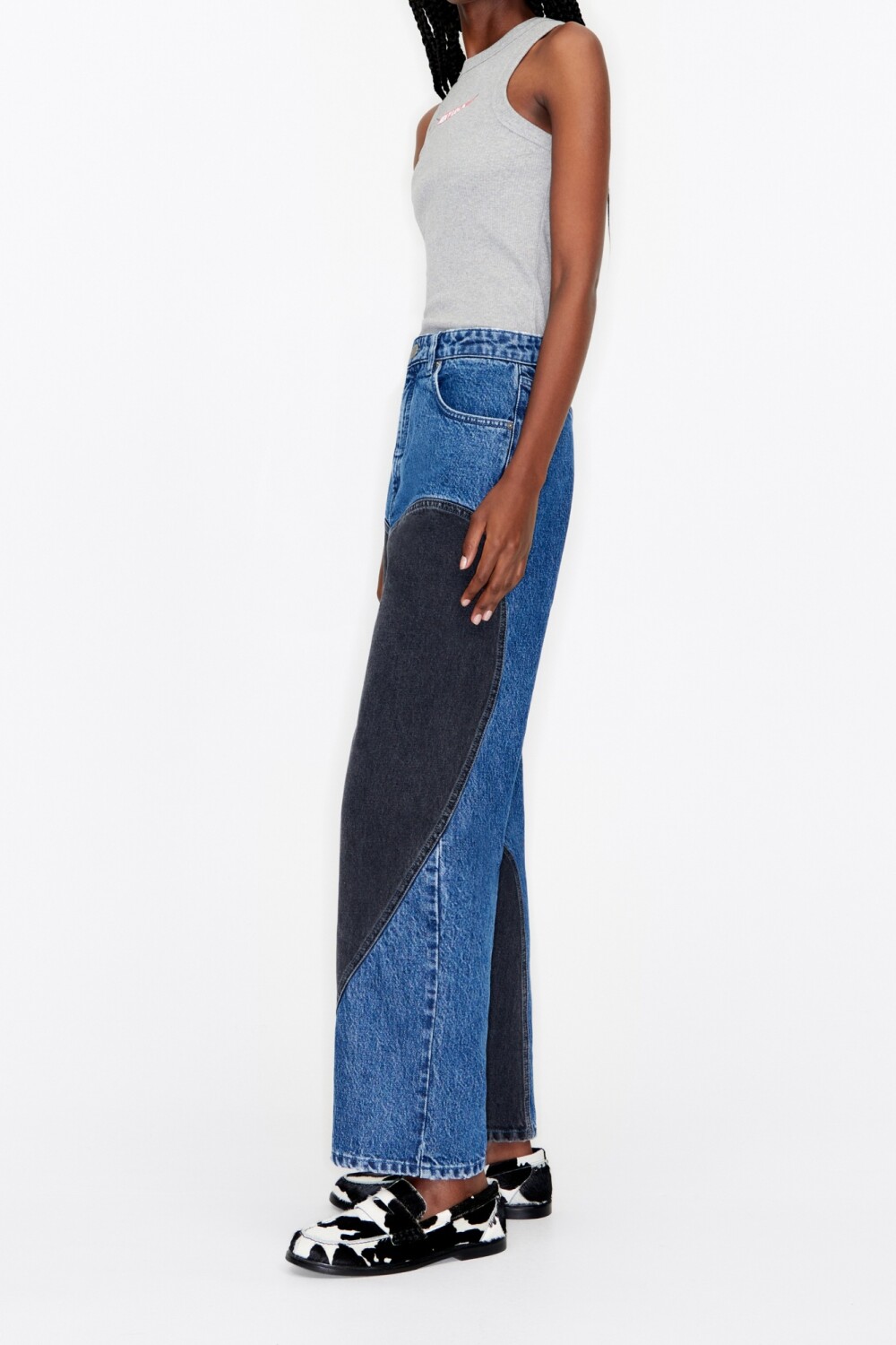 Pantalon hot sale cropped negro