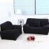 Funda Protector Sillón Sofá 2 Cuerpos Ajustable Elastizada Variante Color Negro