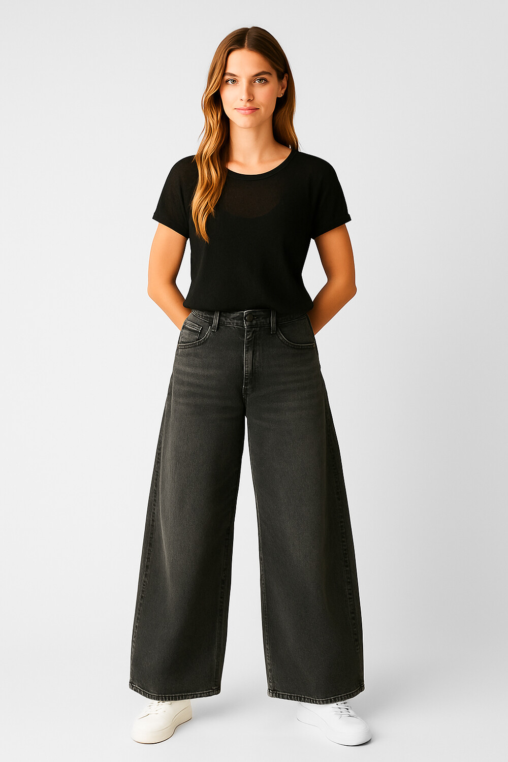 Pantalon Salin Gris Medio