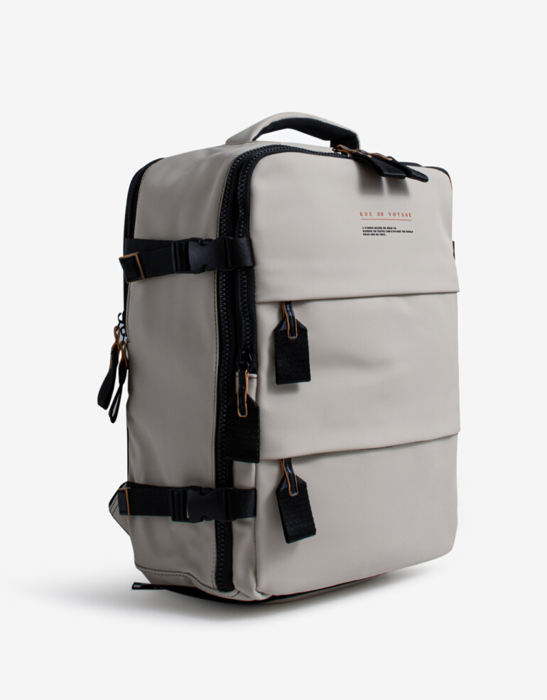 Mochilas Urbanas Mochila De Viaje Rue Du Voyage - Blanco Crudo