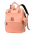 Bolso Maternal Mochila Madre Moderna Impermeable Resistente variante color SALMON