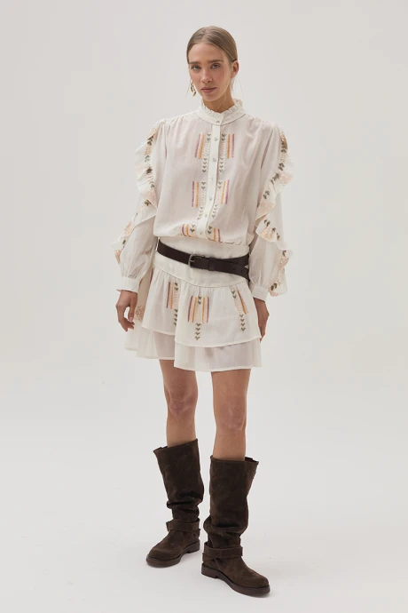 Falda Blossom Blanco