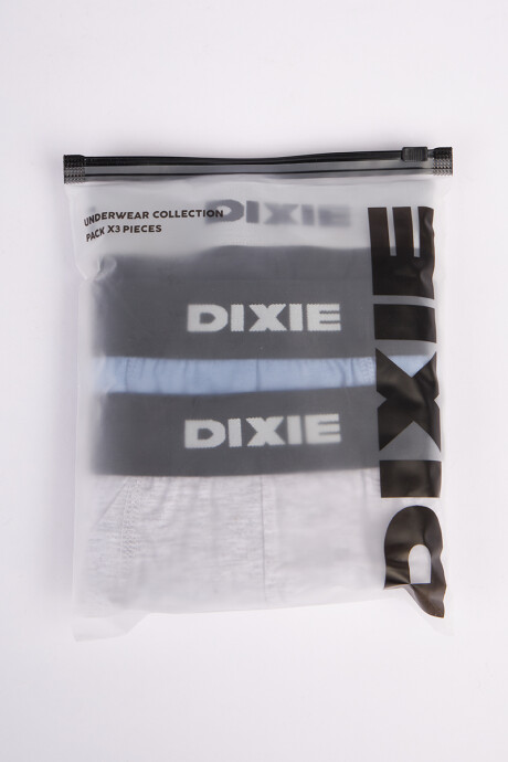 BOXER MERUN DIXIE Negro/az Piedra/gr Cl