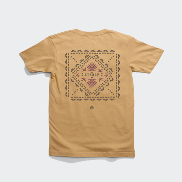 Remera Stance Adobe Dot Amarillo