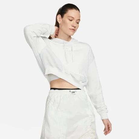 Canguro Nike Moda Dama Air oS Mod Crop Flc Hd Summit White/Ptndst S/C