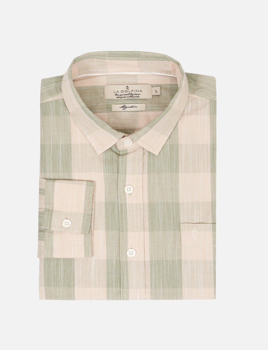 Camisa cuadros verde