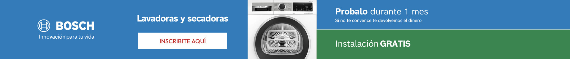 Promo Lavado Bosch - Listado Productos