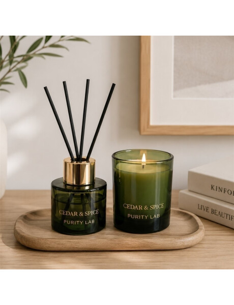 SET VELA + DIFUSOR PURITY LAB CEDAR & SPICE SET VELA + DIFUSOR PURITY LAB CEDAR & SPICE