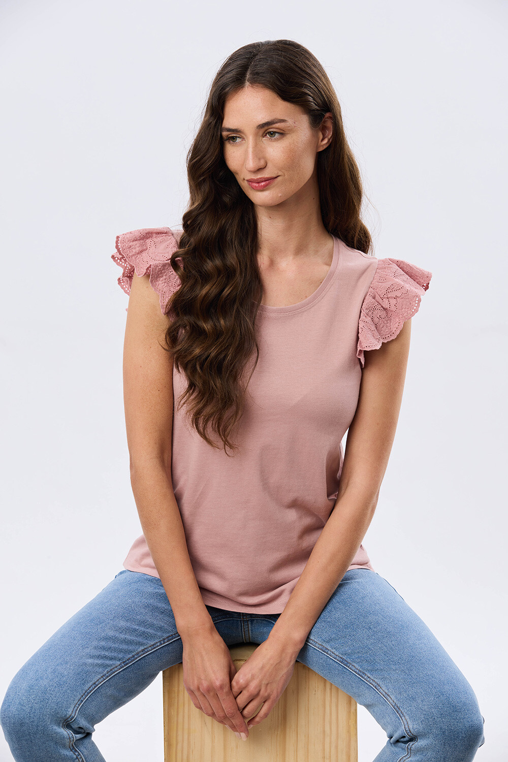 REMERA LISA DE ALGODÓN Rosa