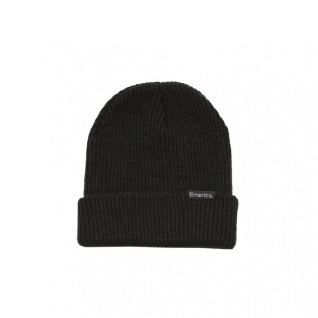 Gorro Emerica Logo Clamp Beanie - Black Black