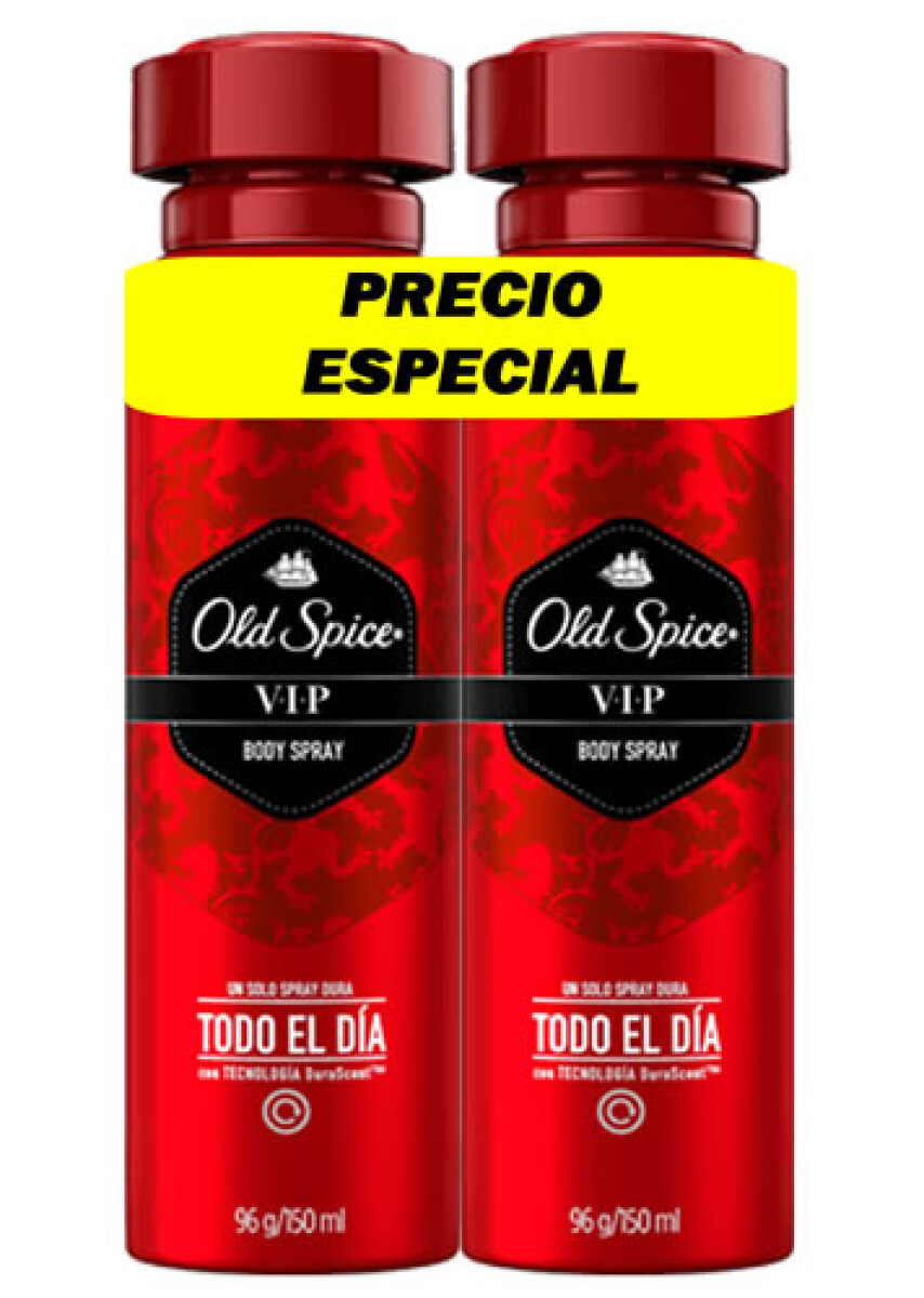 Desodorante Old Spice VIP Aerosol x2 – Protección y Frescura
