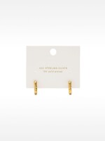 Aros Con Textura - Plata De Ley 925 dorado