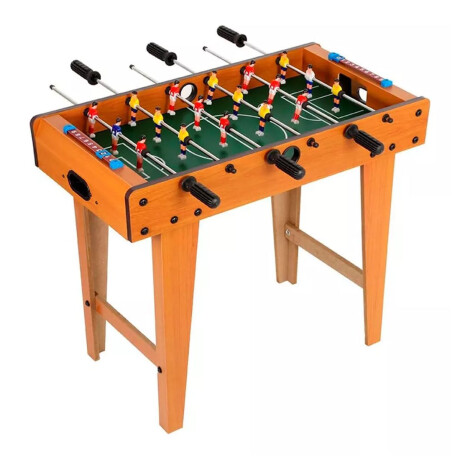 Futbolito Mesa de Pie Mini Metegol Juego de Fútbol en Madera Natural