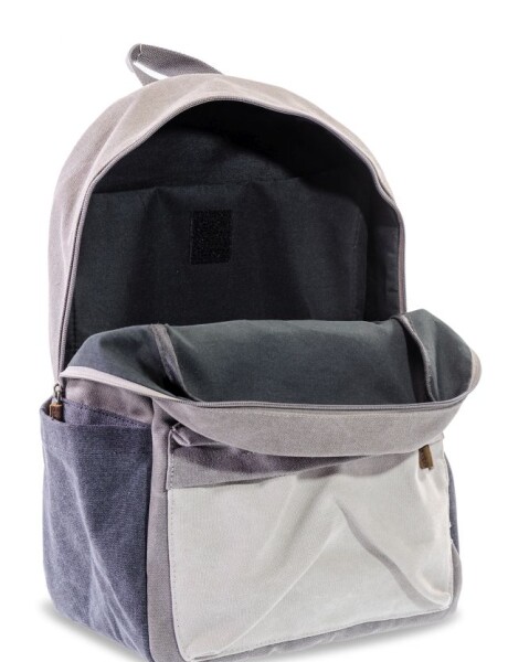 MOCHILA DE LONA Gris
