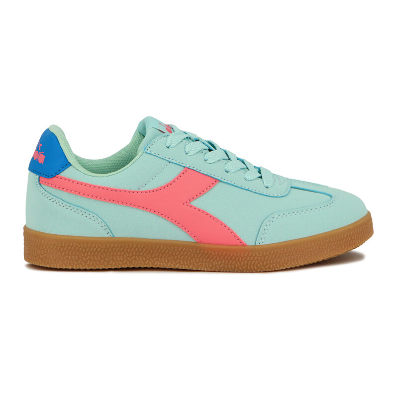 Championes Diadora Bamtelo Mujer Verde Agua-Rosado