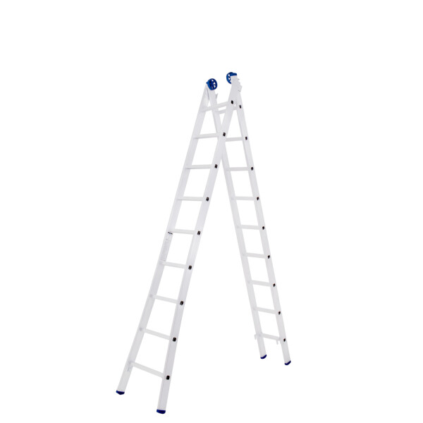 ESCALERA ALUMINIO EXTENSIBLE 2X9 GRIS