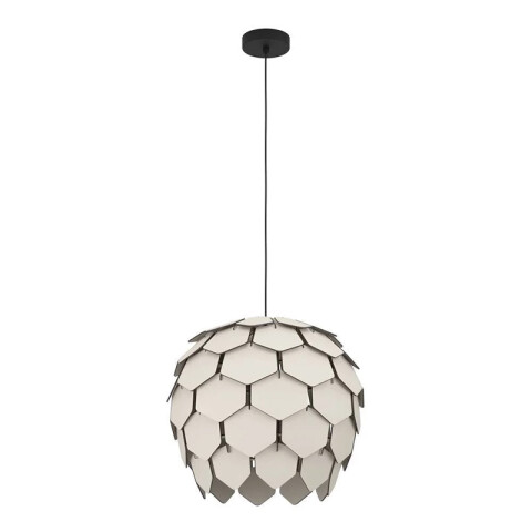Lámpara colgante madera gris E27 Ø495mm MATTANZA EG4340