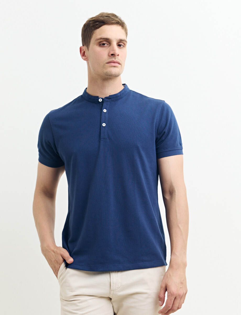 520750 REMERA HARRINGTON LABEL Azul