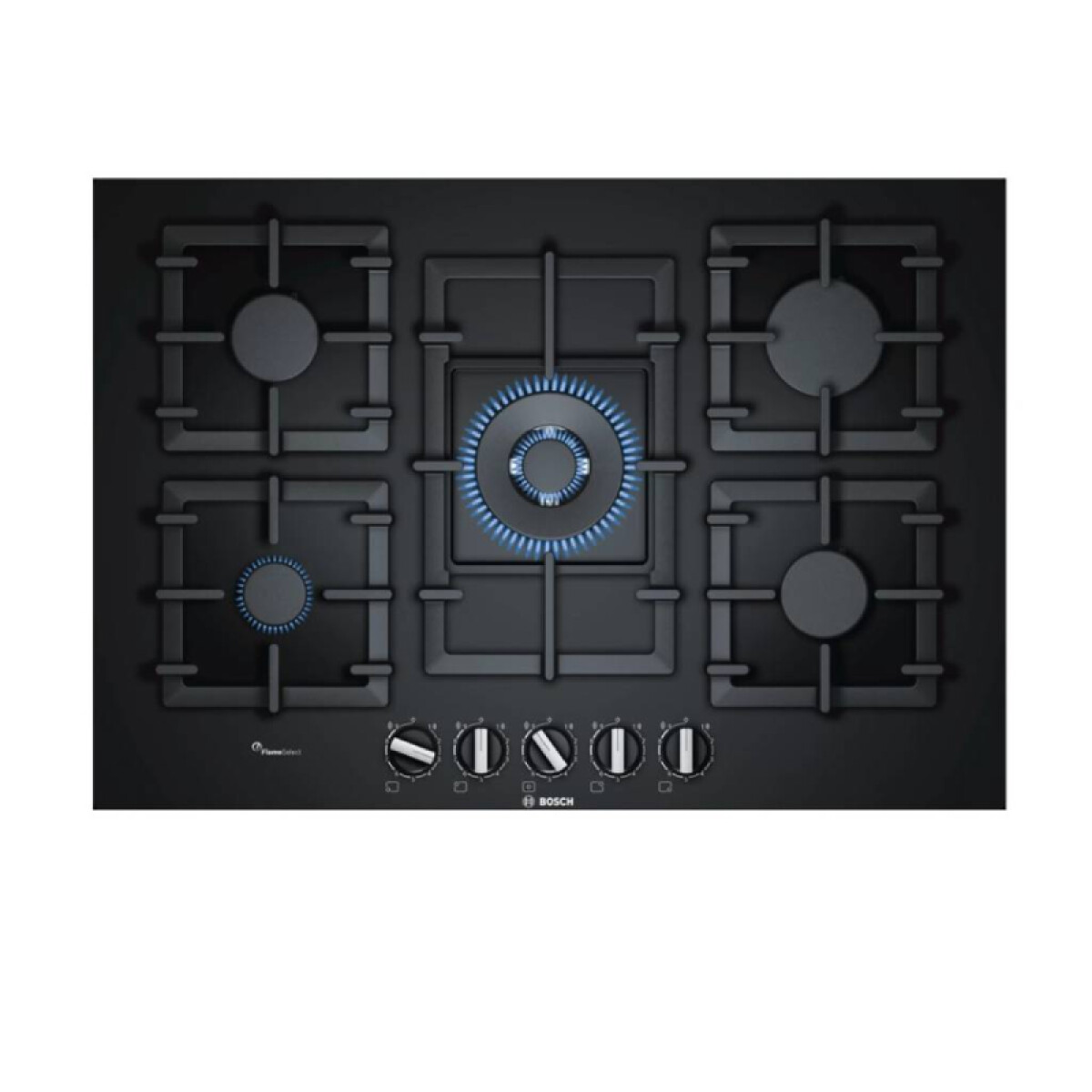 Anafe a gas Bosch PPQ7A6B90 Vidrio 75cm - negro 