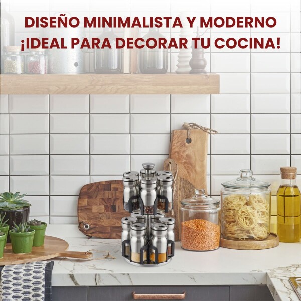 Especiero Para Condimento Cocina Giratorio 12 Frascos Organizador Acero Inoxidable Profesional Imback Especiero Para Condimento Cocina Giratorio 12 Frascos Organizador Acero Inoxidable Profesional Imback