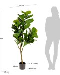 Planta artificial Ficus con maceta negro 150 cm Planta artificial Ficus con maceta negro 150 cm