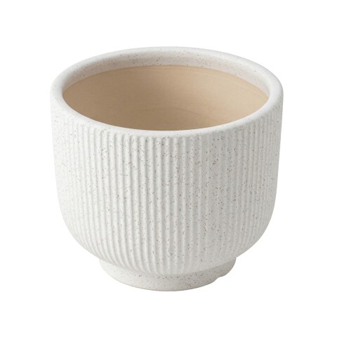 MACETERO CERAMICA BLANCO GDE Unica